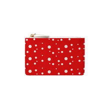 Load image into Gallery viewer, Red Dotty Coin Purse