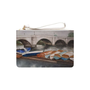 River Scene Clutch Bag