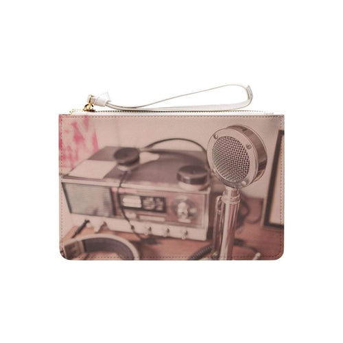 Vintage Radio Clutch Bag
