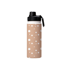 Load image into Gallery viewer, Rose Beige Dotty Thermal Water Bottle