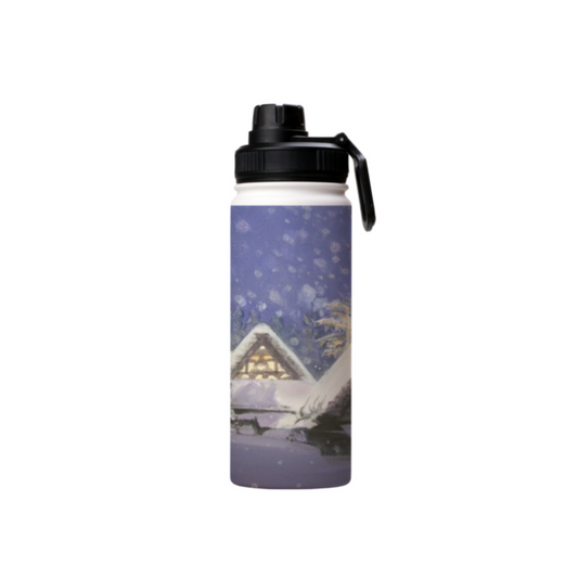 Winter Scene Thermal Water Bottle