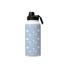 Load image into Gallery viewer, Sky Blue Dotty Thermal Water Bottle