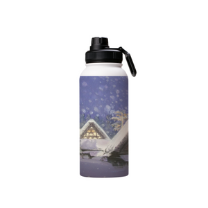 Winter Scene Thermal Water Bottle
