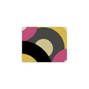 Pink Retro Records Mouse Mat
