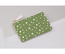 Load image into Gallery viewer, Olive Dotty Coin Purse