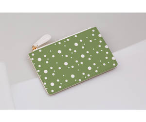 Olive Dotty Coin Purse