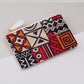 Ankara Print Red And Brown Coin Purse