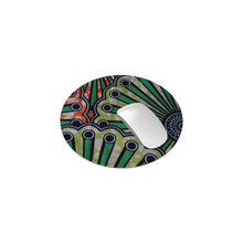 Load image into Gallery viewer, Ankara Green And Orange Mouse Mat