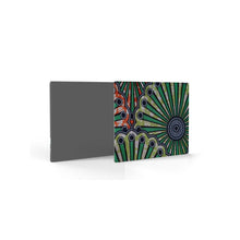 Load image into Gallery viewer, Ankara Green And Orange Mouse Mat