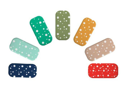 Dotty print phone grips in a variety of colours