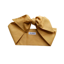 Load image into Gallery viewer, Mustard Yellow Cotton Hair Scarf