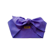 Load image into Gallery viewer, Purple Cotton Hair Scarf