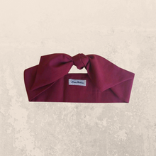 Load image into Gallery viewer, Burgundy Cotton Hair Scarf