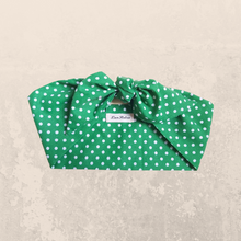 Load image into Gallery viewer, Green Polka Dot Hair Scarf