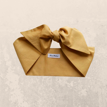 Load image into Gallery viewer, Mustard Yellow Cotton Hair Scarf