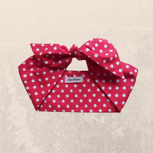 Load image into Gallery viewer, Red Polka Dot Hair Scarf