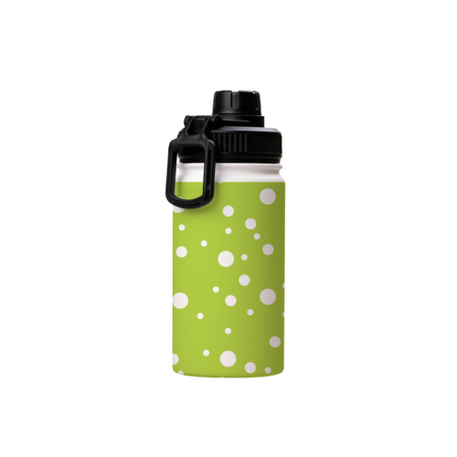 Lime Green Dotty Thermal Water Bottle