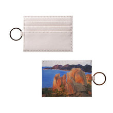Load image into Gallery viewer, Mountainscape o-ring card holder front and back view
