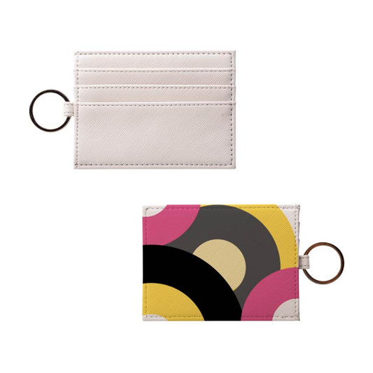 Pink Retro Records Card Holder