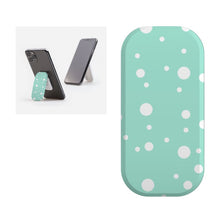 Load image into Gallery viewer, aqua blue dotty phone grip
