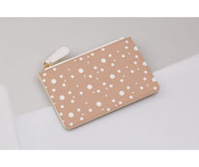 Load image into Gallery viewer, Rose Beige Dotty Coin Purse