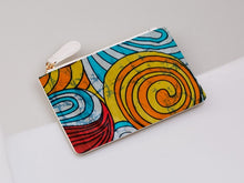 Load image into Gallery viewer, Ankara Blue And Yellow Coin Purse