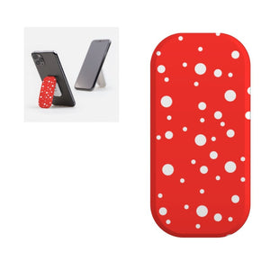 red dotty phone grip
