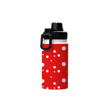 Load image into Gallery viewer, Red Dotty Thermal Water Bottle